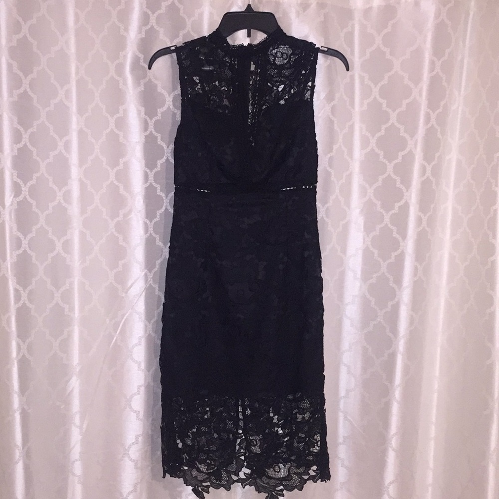 Black Lace Bebe Dress NWT